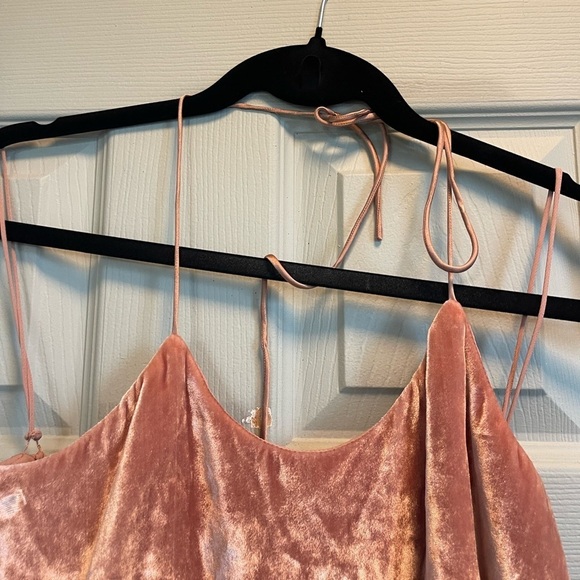 Alice & Olivia Pink Silk Blend Velvet Top - Picture 4 of 7